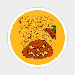 Scary Halloween Jack O' Lantern Magnet